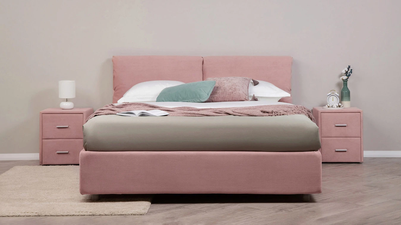 Мягкая кровать Milana New с подушками для изголовья Askona фотография товара - 2 - большое изображение